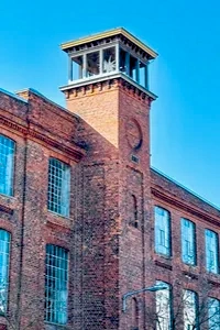 Historische Leipziger Baumwollspinnerei mit Galerien und Ateliers