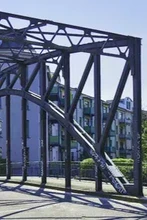 Könneritzbrücke Leipzig-Plagwitz – historische Brücke über die Weiße Elster, verbindet Plagwitz mit Schleußig