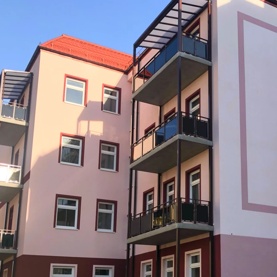 Innenansicht der Hauseinfahrt – Gießerstraße 50, Leipzig-Plagwitz | Kulagin Vermietung